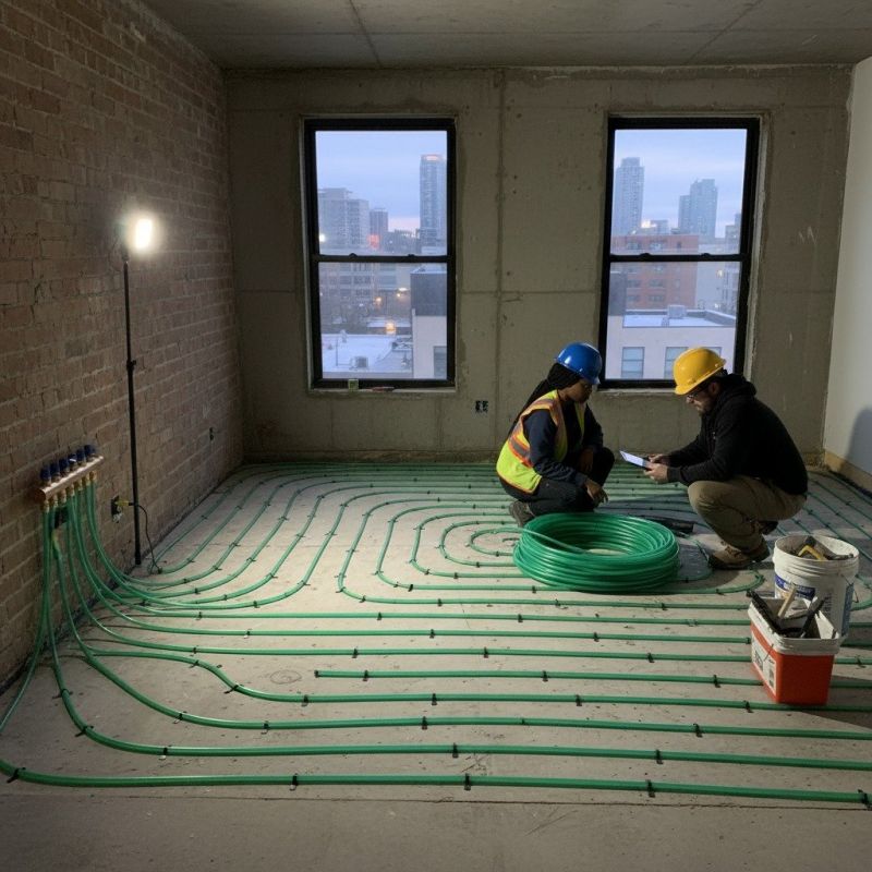 Radiant Floor Heat Installation