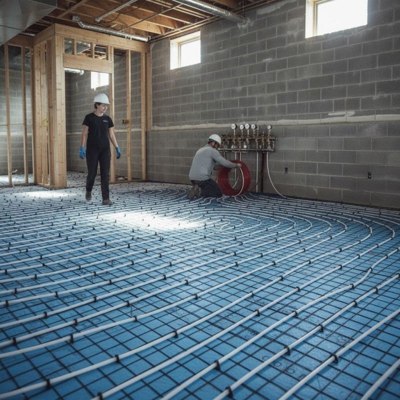 Radiant Floor Heat Installation