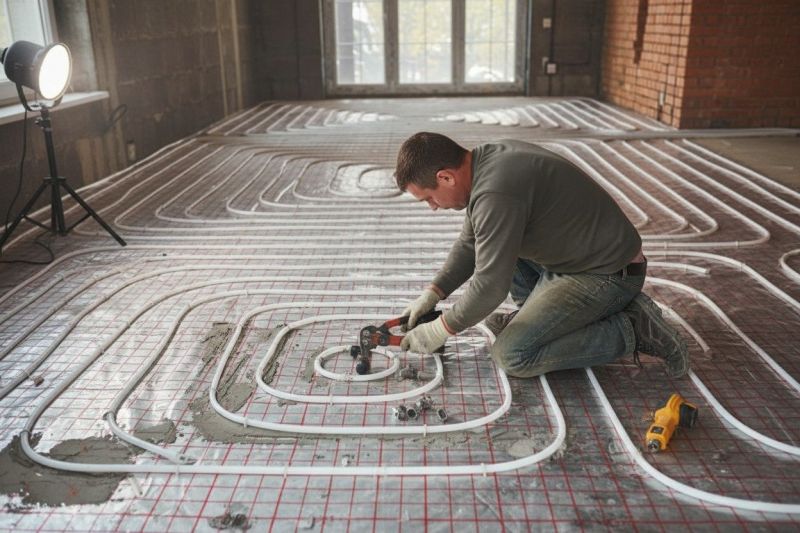 Local Radiant Floor Heat Installation pros at work